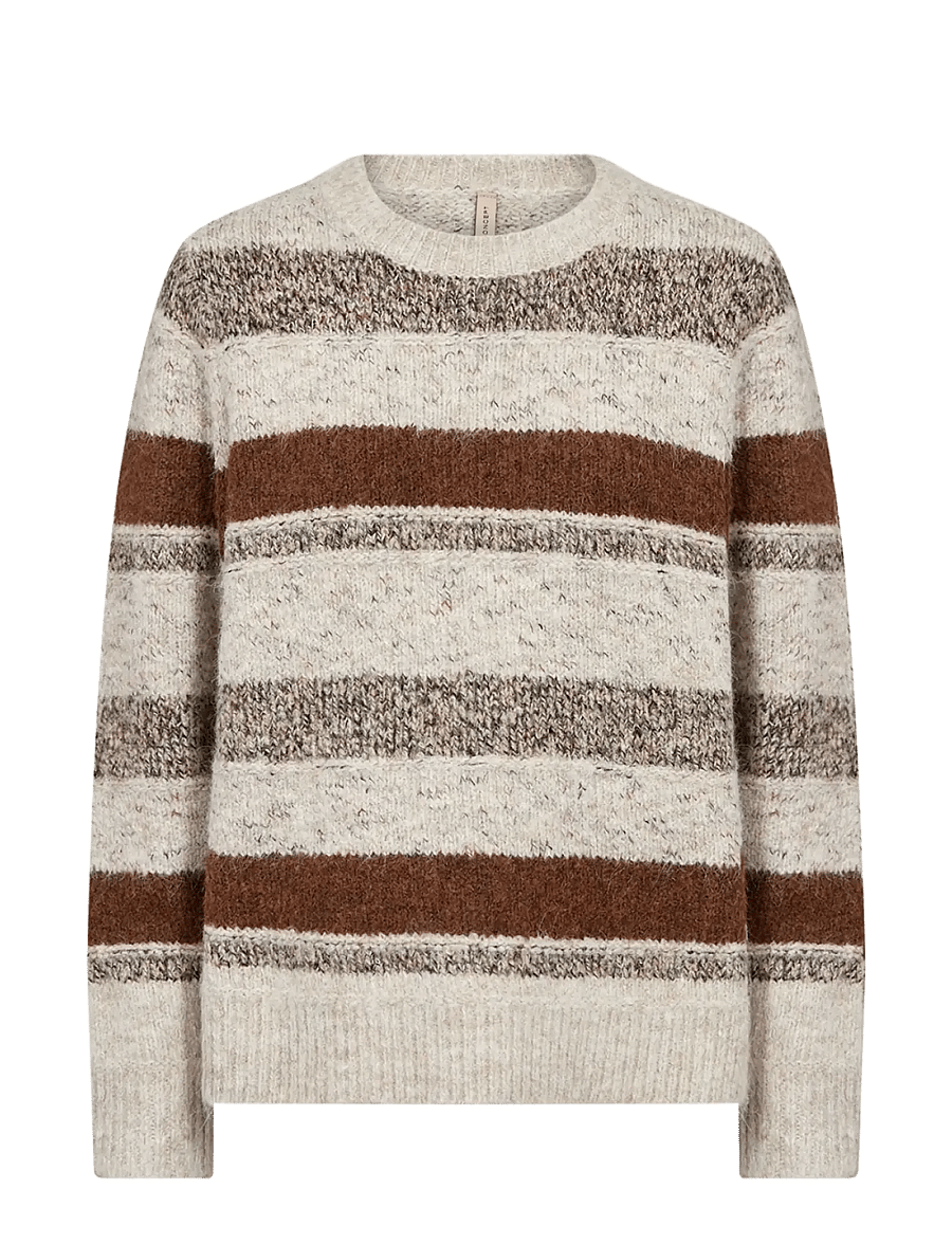 Soyaconcept - SC-HALINA YD - pullover - 98980c chocolate plum mel com - 1