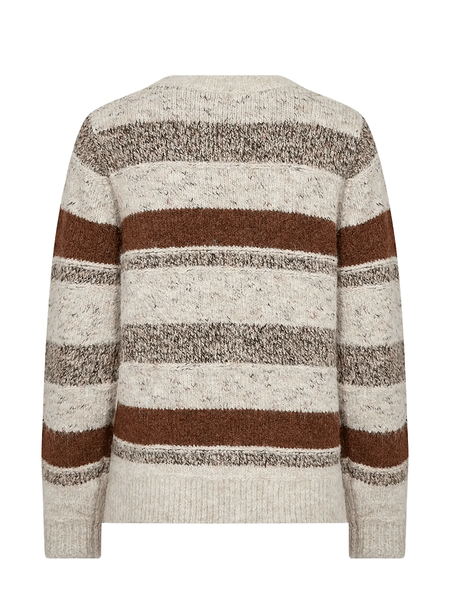 Soyaconcept - SC-HALINA YD - pullover - 98980c chocolate plum mel com - 2