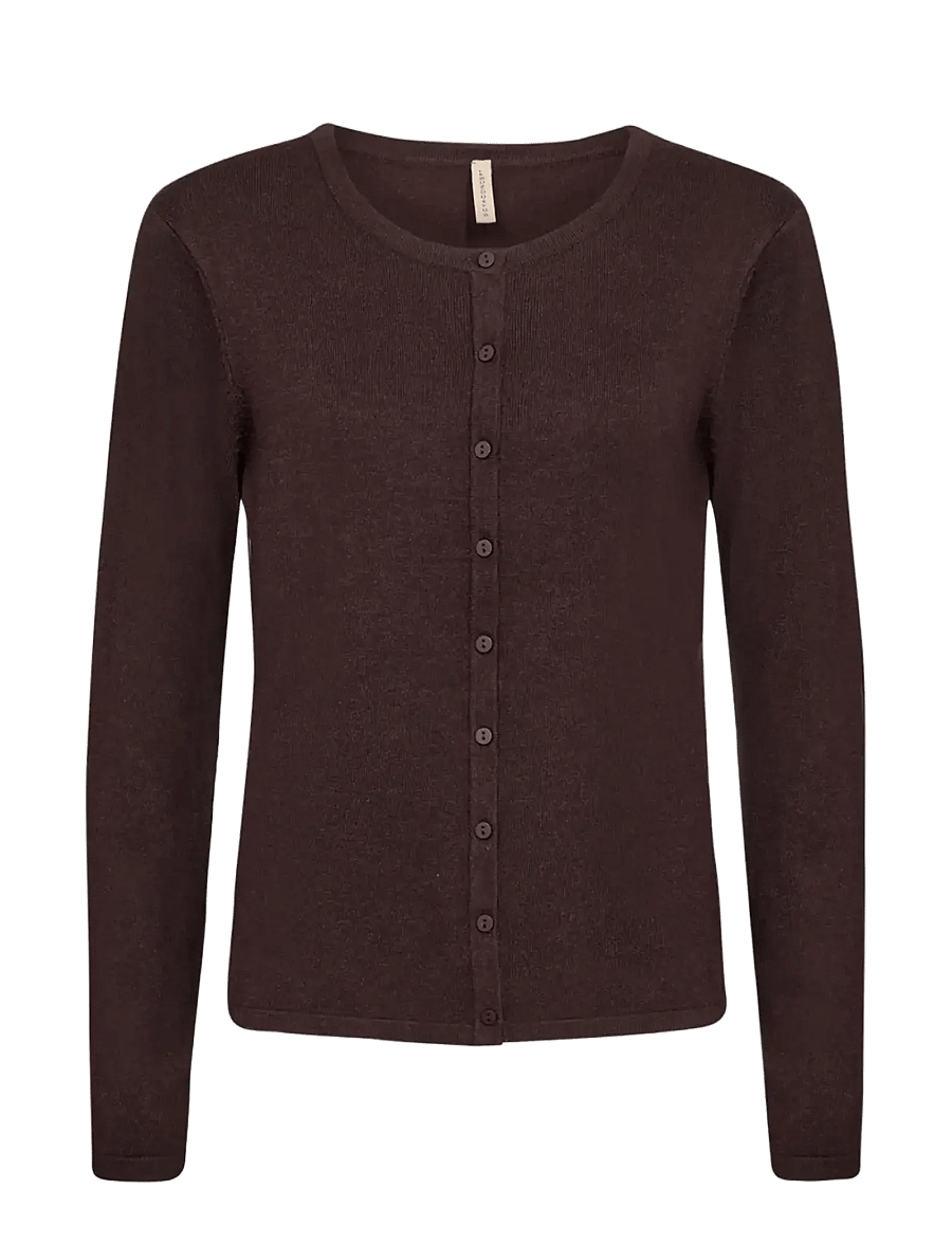 Soyaconcept - SC-DOLLIE - koftor - 98980 chocolate plum melange - 1
