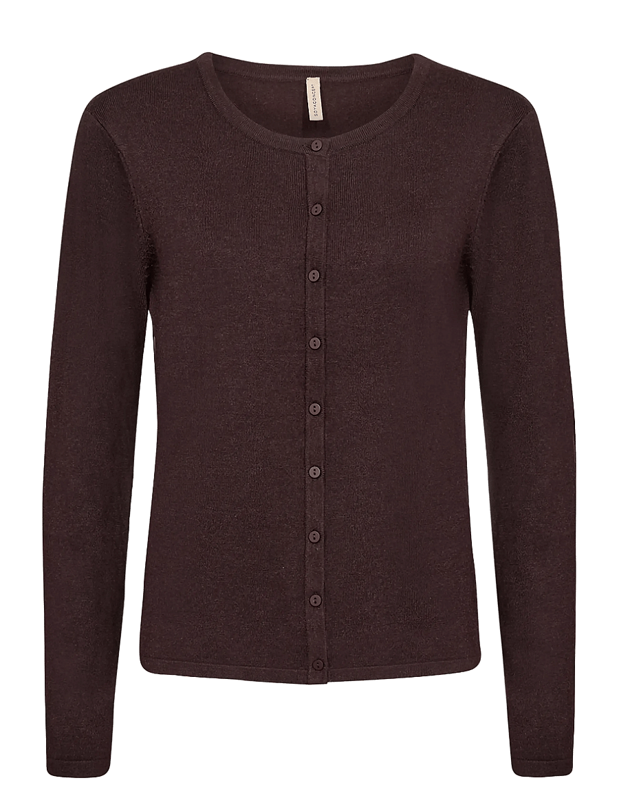 Soyaconcept - SC-DOLLIE - strickjacken - 98980 chocolate plum melange - 1