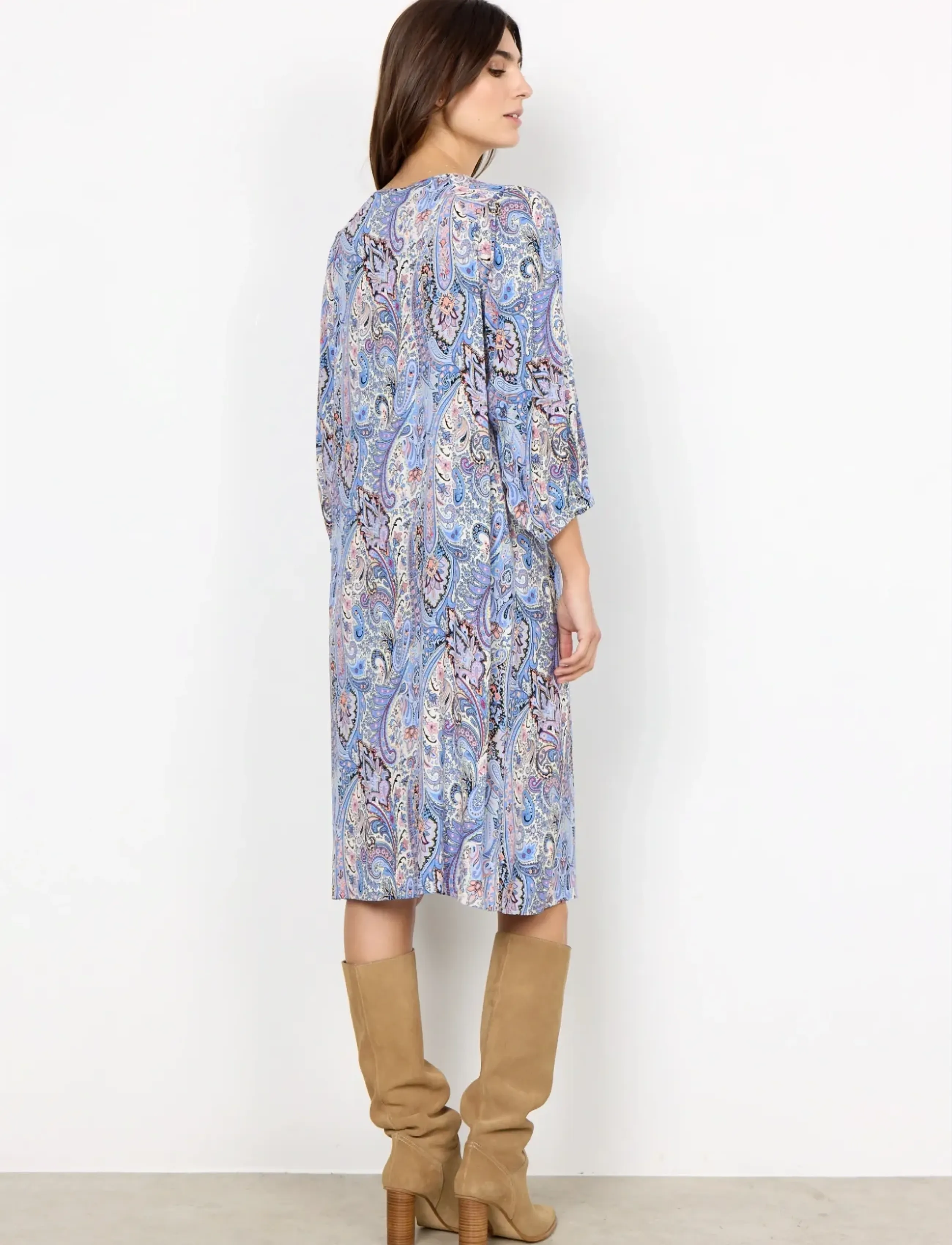 Soyaconcept - SC-KIE - midimekot - bright blue combi - 3