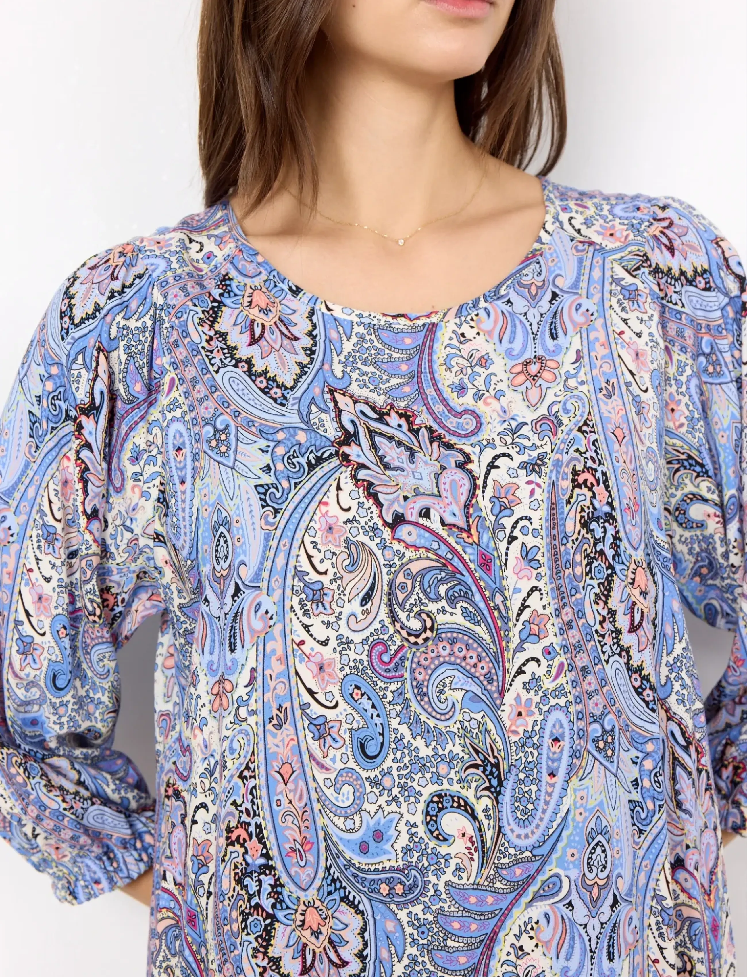 Soyaconcept - SC-KIE - midimekot - bright blue combi - 5