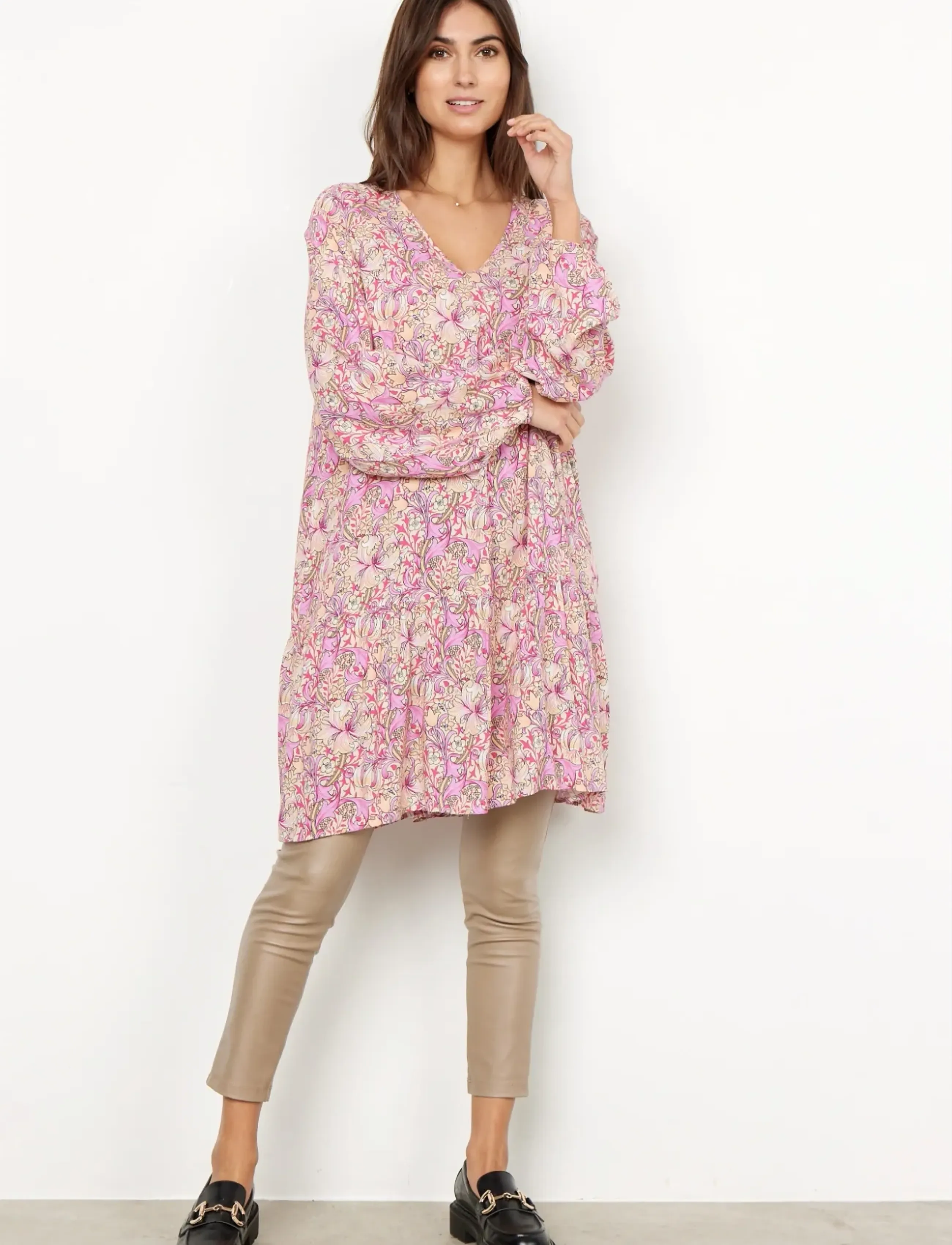 Soyaconcept - SC-KRAKA - korte jurken - fuchsia rose combi - 4