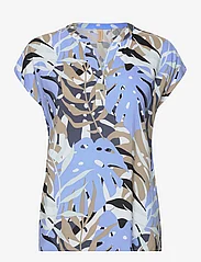 Soyaconcept - SC-KABRINA - short-sleeved blouses - bright blue combi - 0
