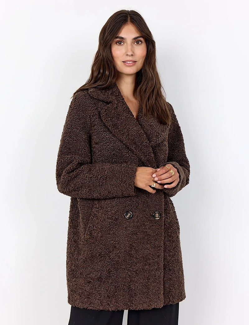 Soyaconcept - SC-MUKITE - faux fur jakker - 8694 hot fudge - 0