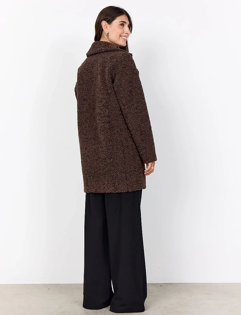 Soyaconcept - SC-MUKITE - faux fur jakker - 8694 hot fudge - 3