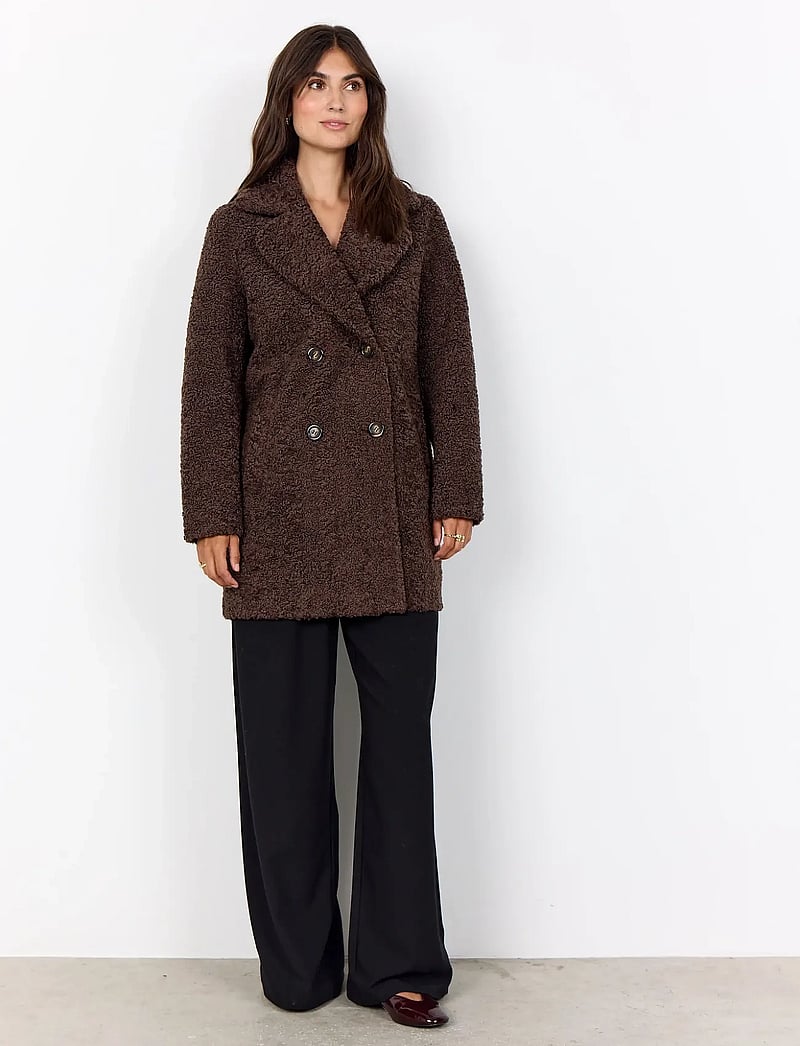 Soyaconcept - SC-MUKITE - faux fur jakker - 8694 hot fudge - 4