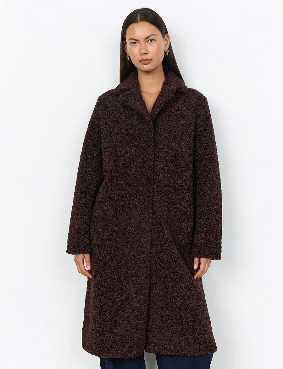 Soyaconcept - SC-MUKITE - mäntel - 8980 chocolate plum - 0