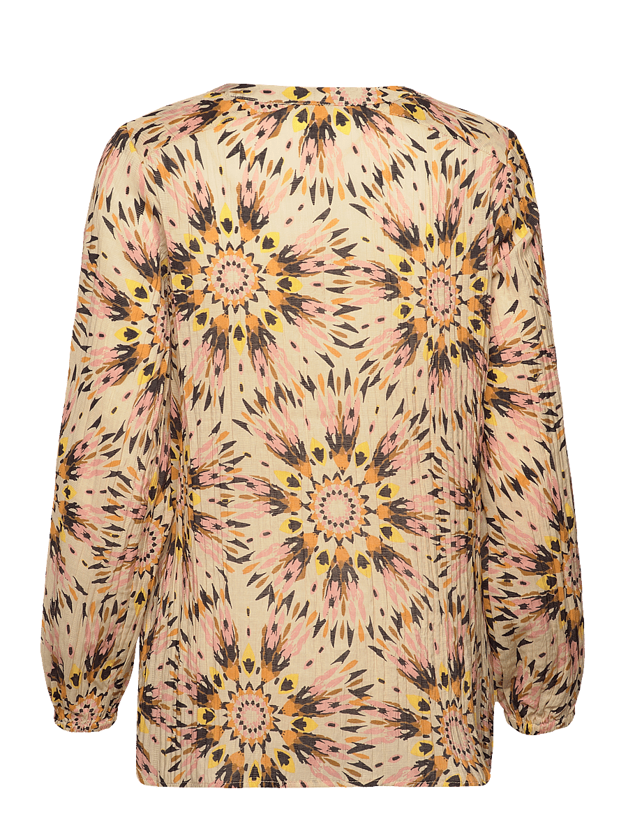 Soyaconcept - SC-MIRRA - långärmade blusar - golden yellow combi - 2