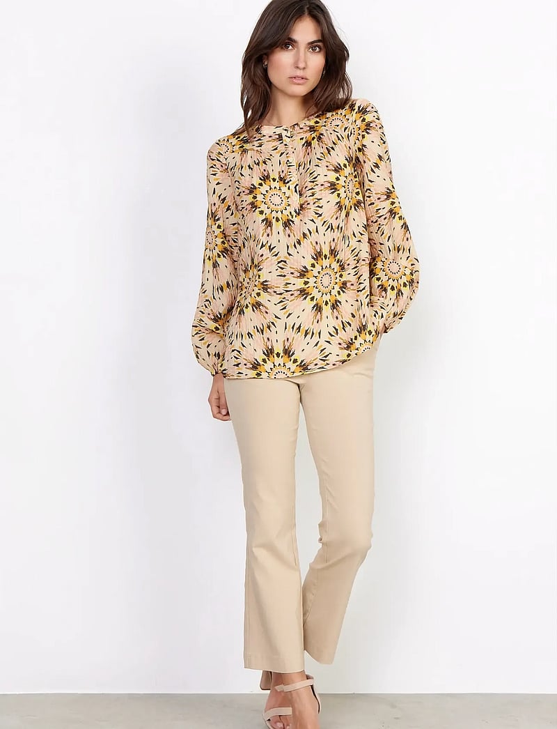 Soyaconcept - SC-MIRRA - langærmede bluser - golden yellow combi - 3