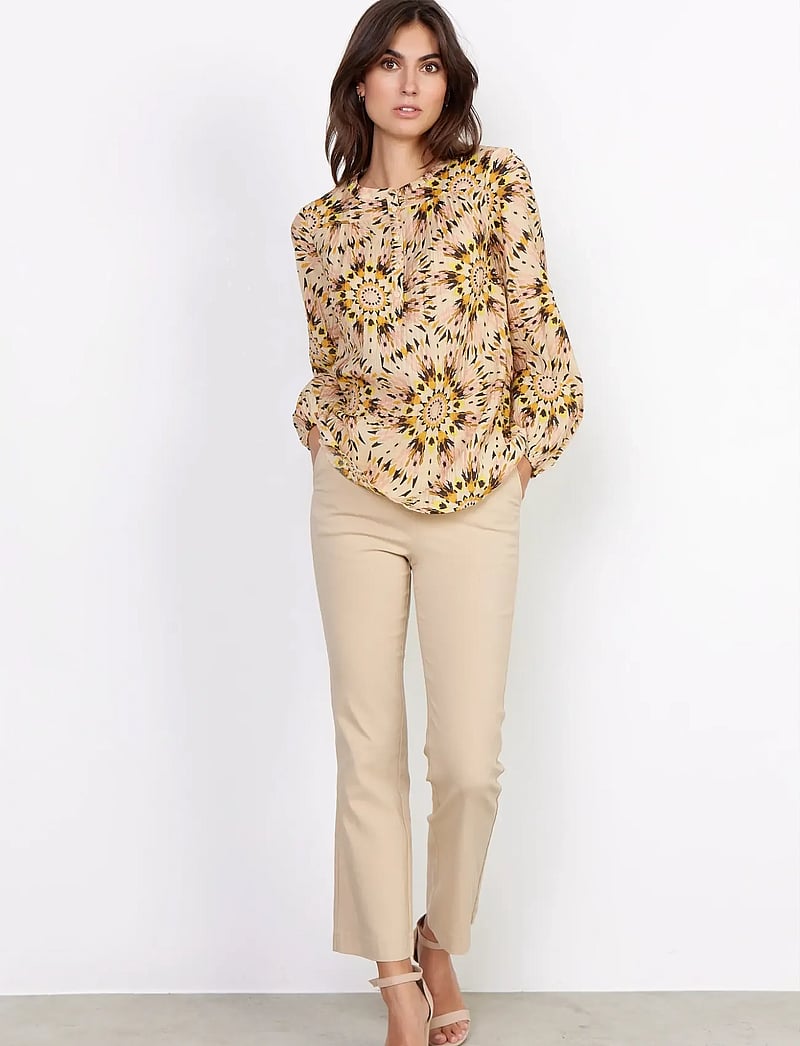 Soyaconcept - SC-MIRRA - langærmede bluser - golden yellow combi - 4