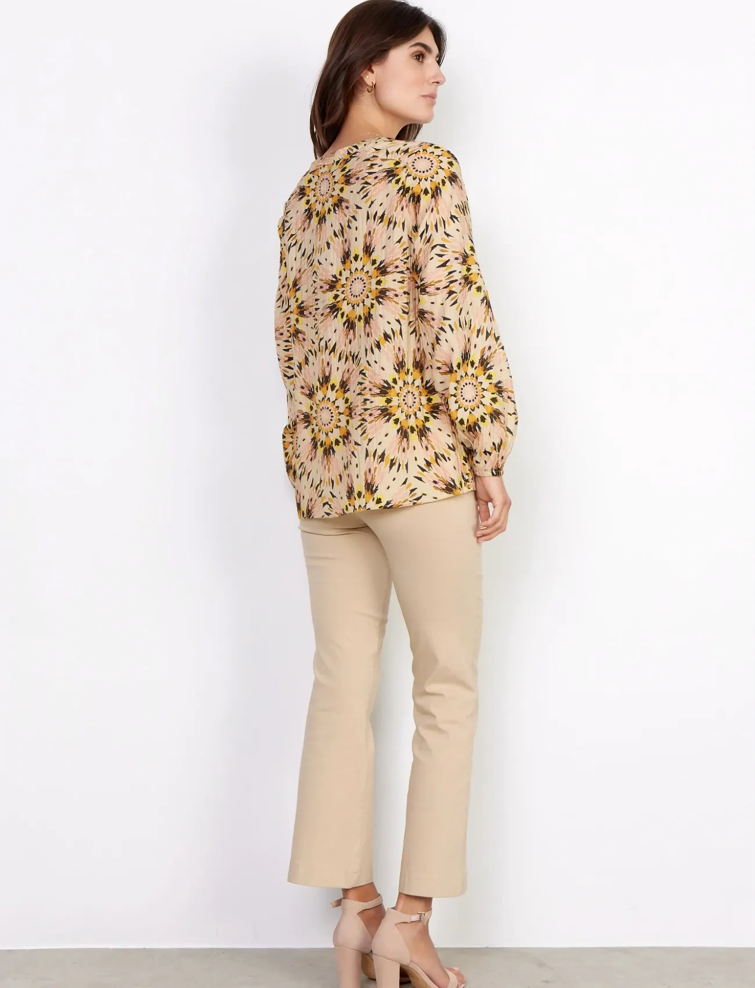 Soyaconcept - SC-MIRRA - bluzki z długimi rękawami - golden yellow combi - 5