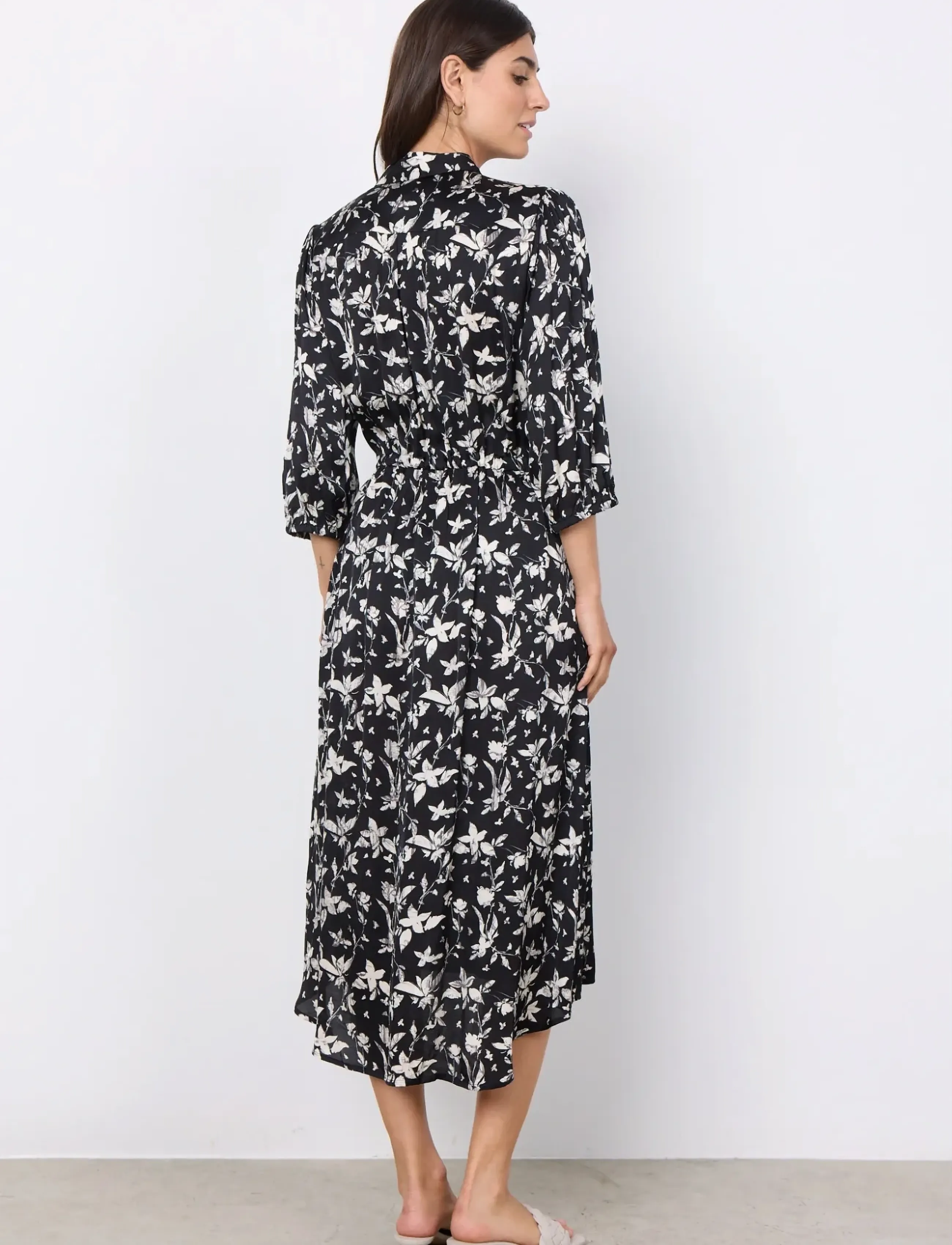 Soyaconcept - SC-MOA - midiklänningar - black combi - 3