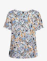 Soyaconcept - SC-MITRA - short-sleeved blouses - bright blue combi - 1