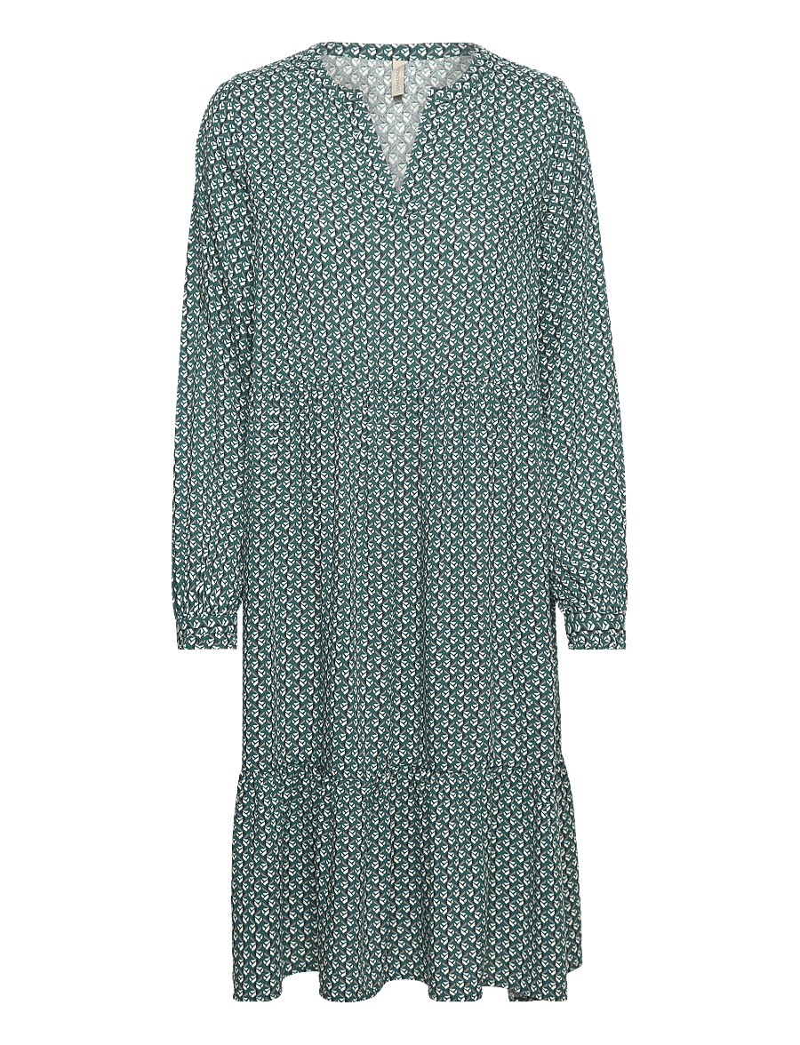 Soyaconcept - SC-TALITA - midi kjólar - shady green combi - 1