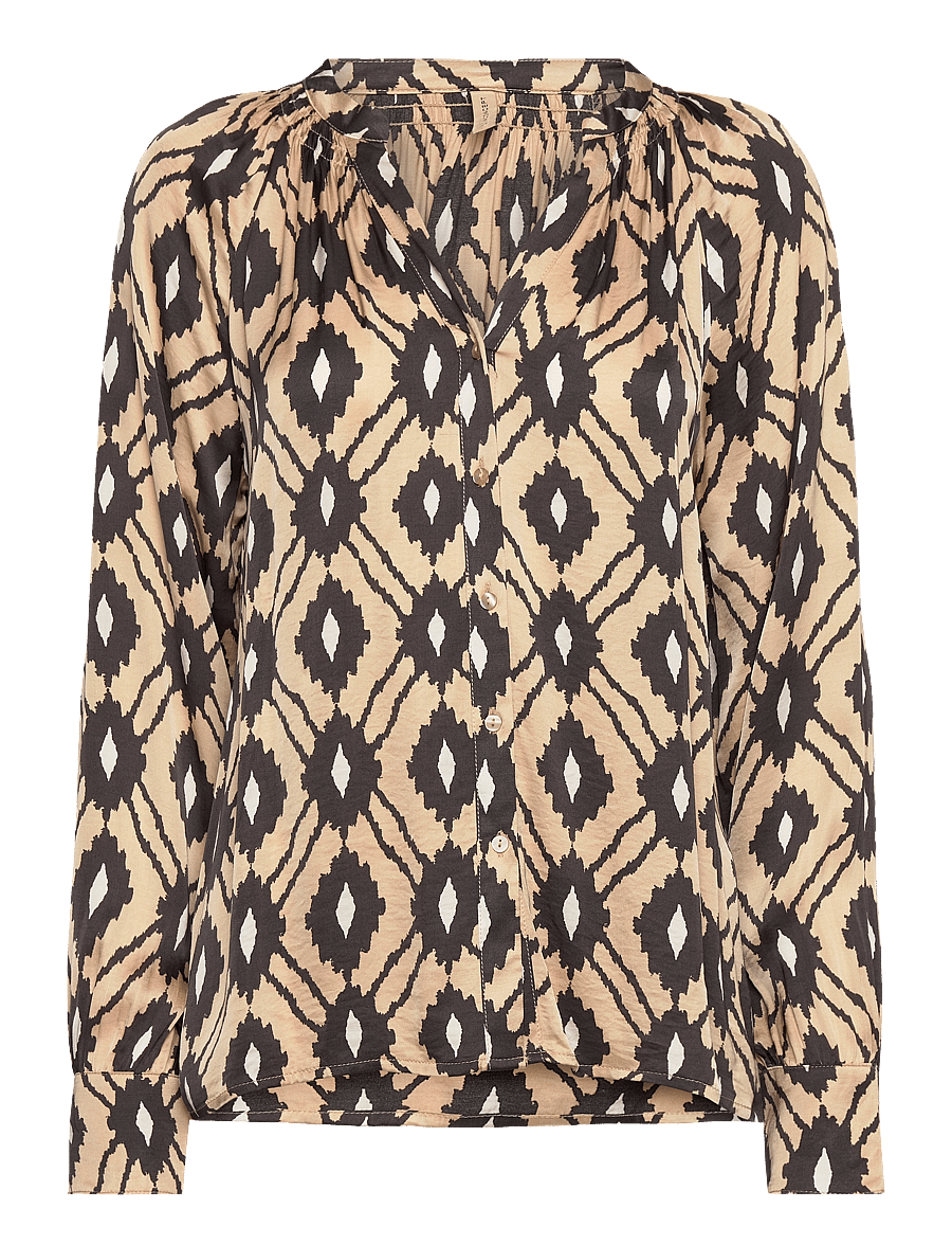 Soyaconcept - SC-TAMMI - long sleeved blouses - sand combi - 1