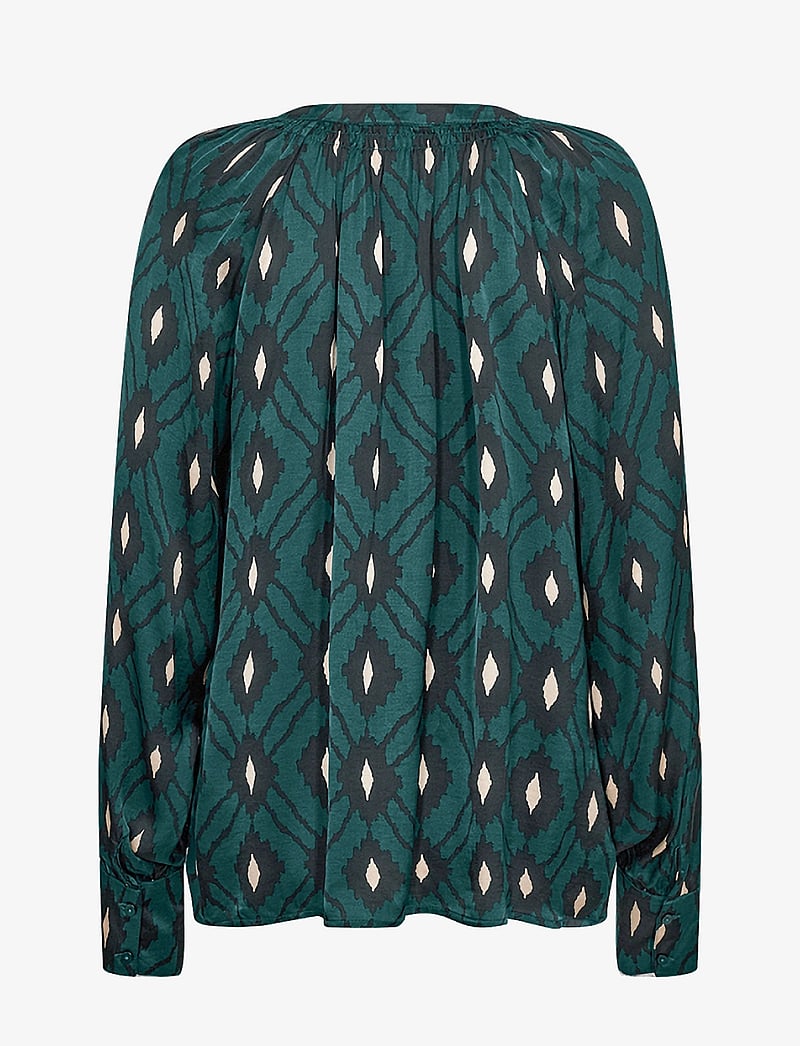 Soyaconcept - SC-TAMMI - langærmede bluser - shady green combi - 2