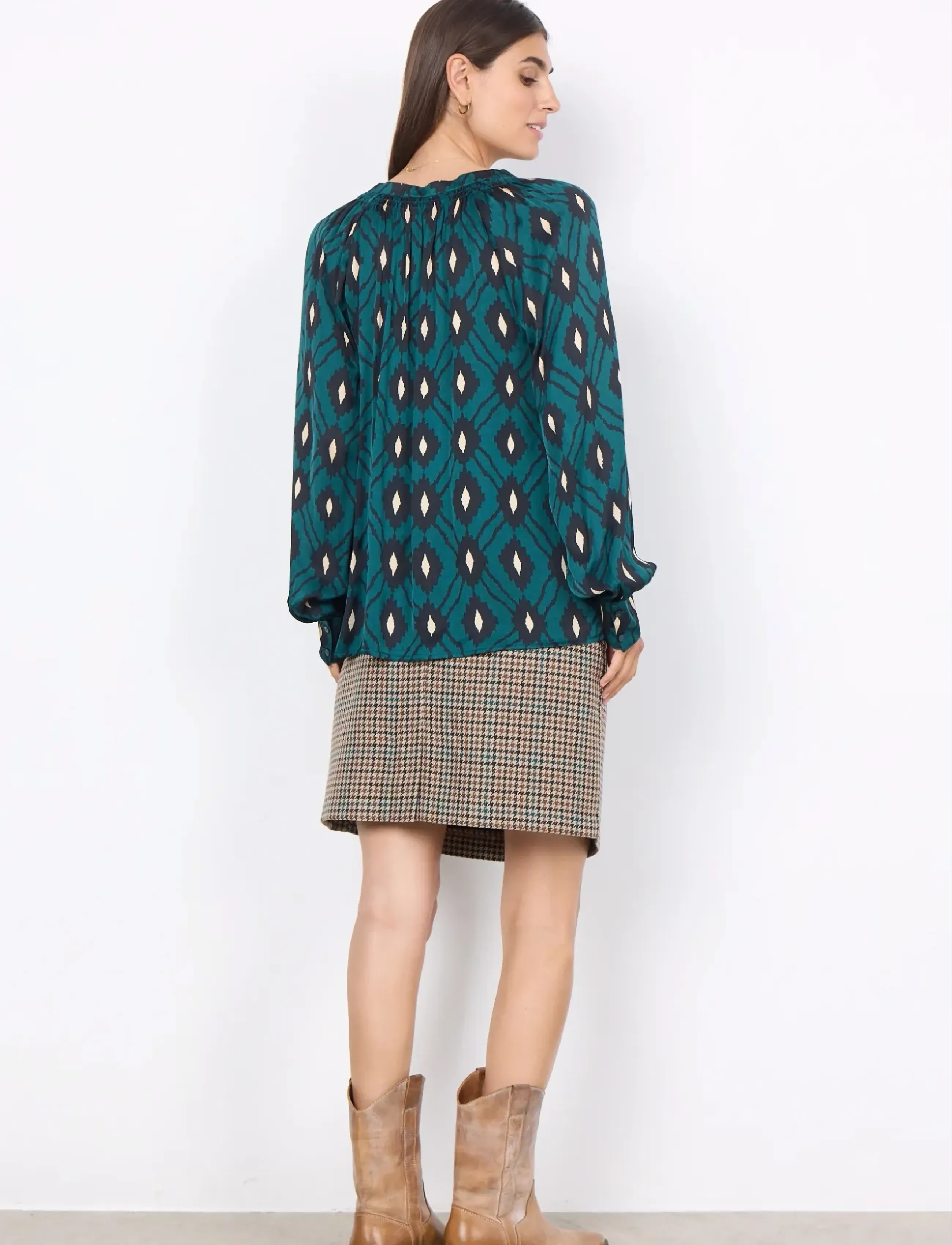 Soyaconcept - SC-TAMMI - pitkähihaiset puserot - shady green combi - 3