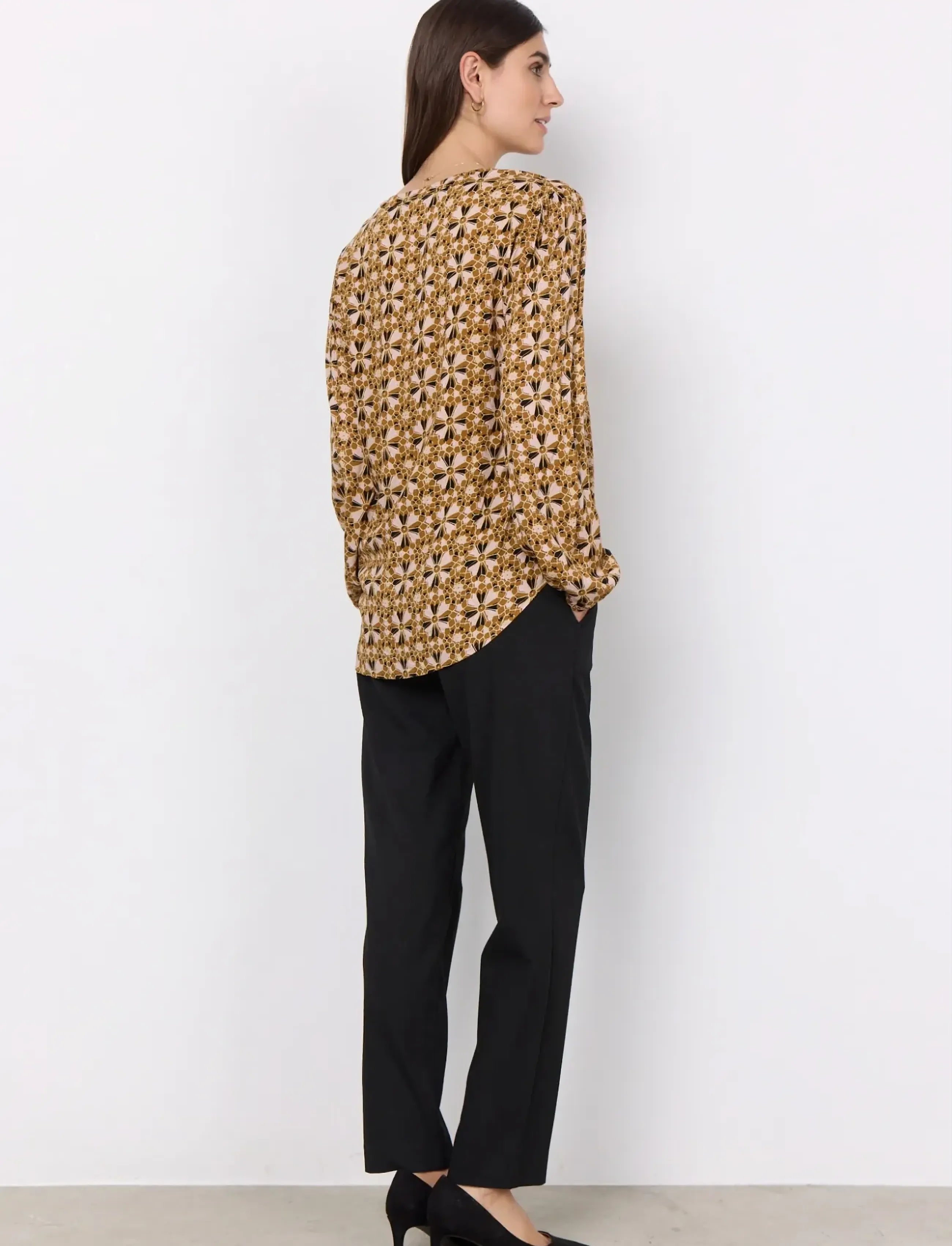 Soyaconcept - SC-TAMRA - blouses met lange mouwen - golden yellow combi - 3