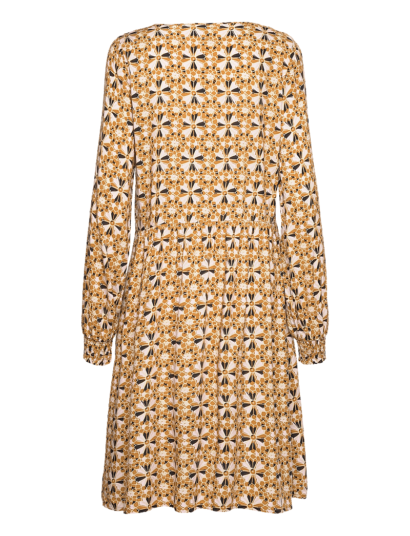 Soyaconcept - SC-TAMRA - midi kjoler - golden yellow combi - 2