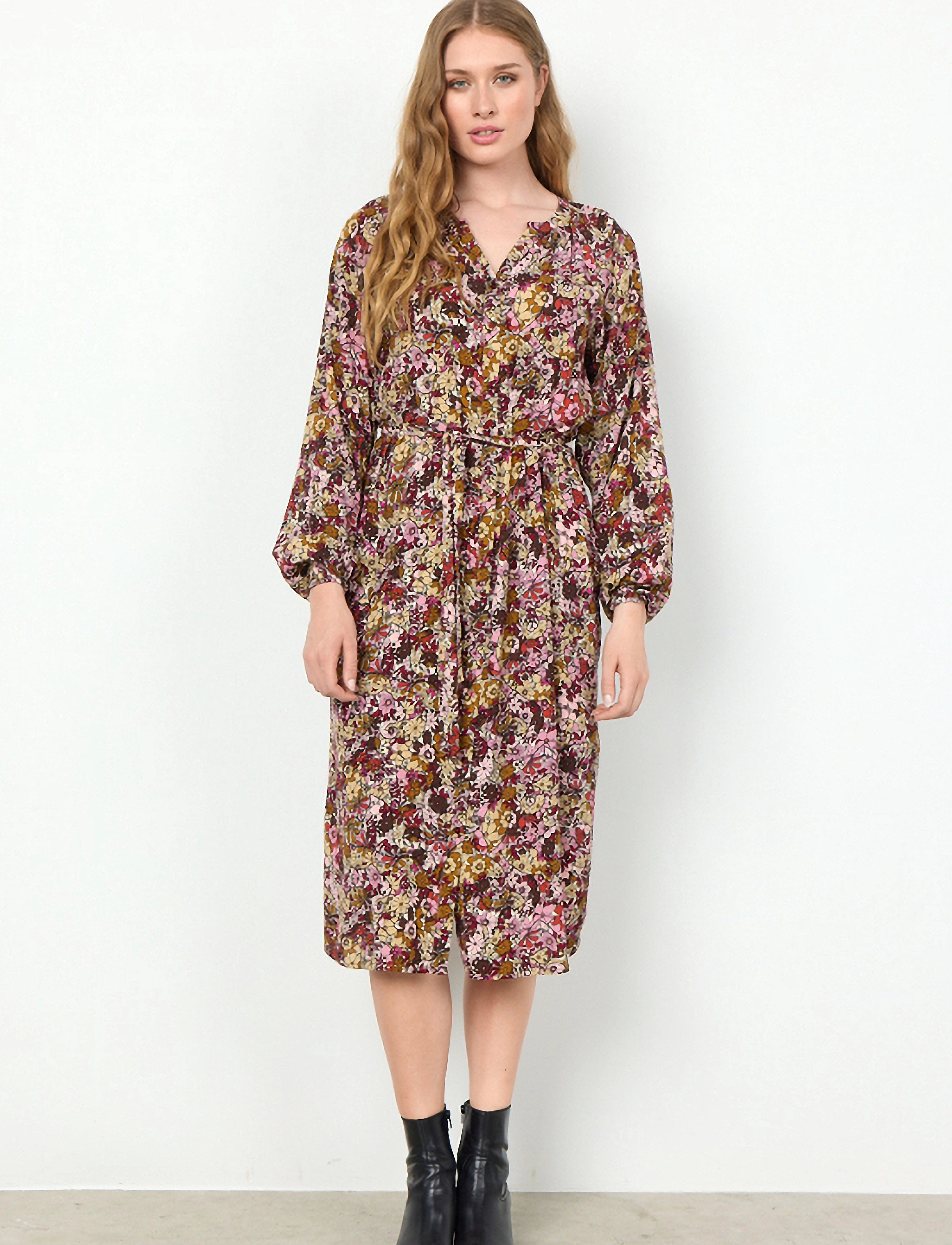 Soyaconcept - SC-TASIA - midi kjoler - cardinal combi - 4