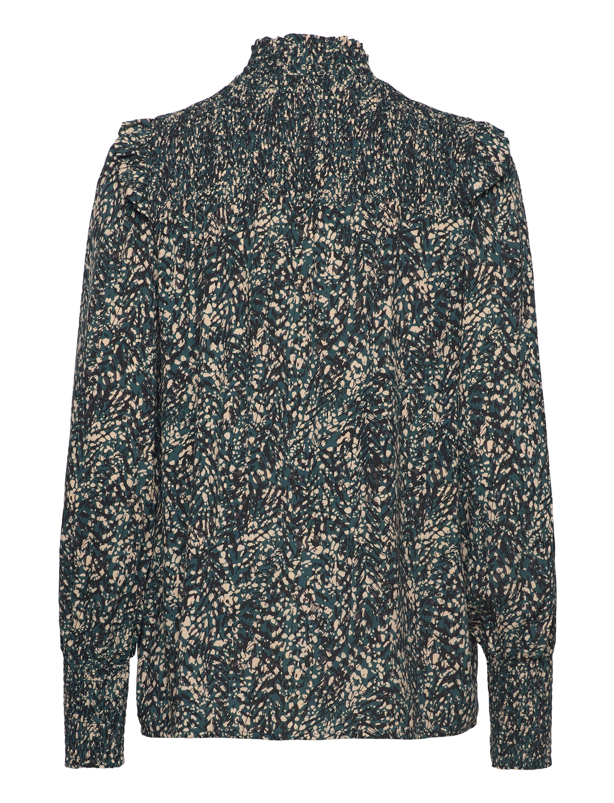 Soyaconcept - SC-TASMIN - långärmade blusar - shady green combi - 2