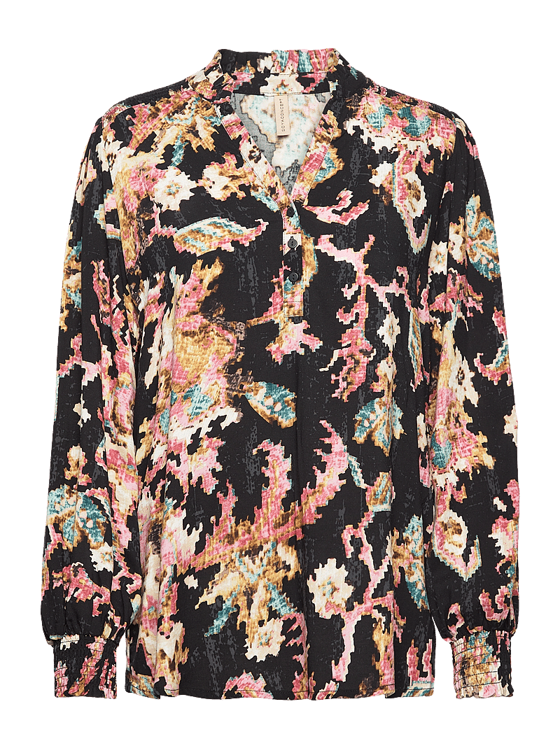 Soyaconcept - SC-TAKARI - langærmede bluser - black combi - 1