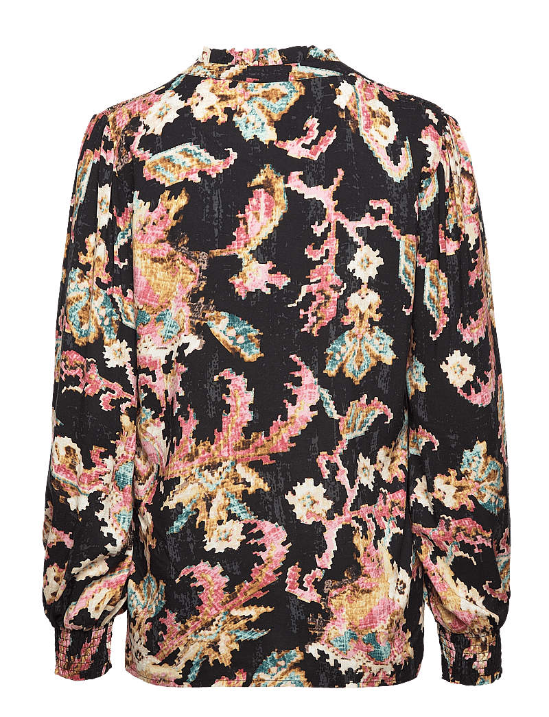 Soyaconcept - SC-TAKARI - langærmede bluser - black combi - 2