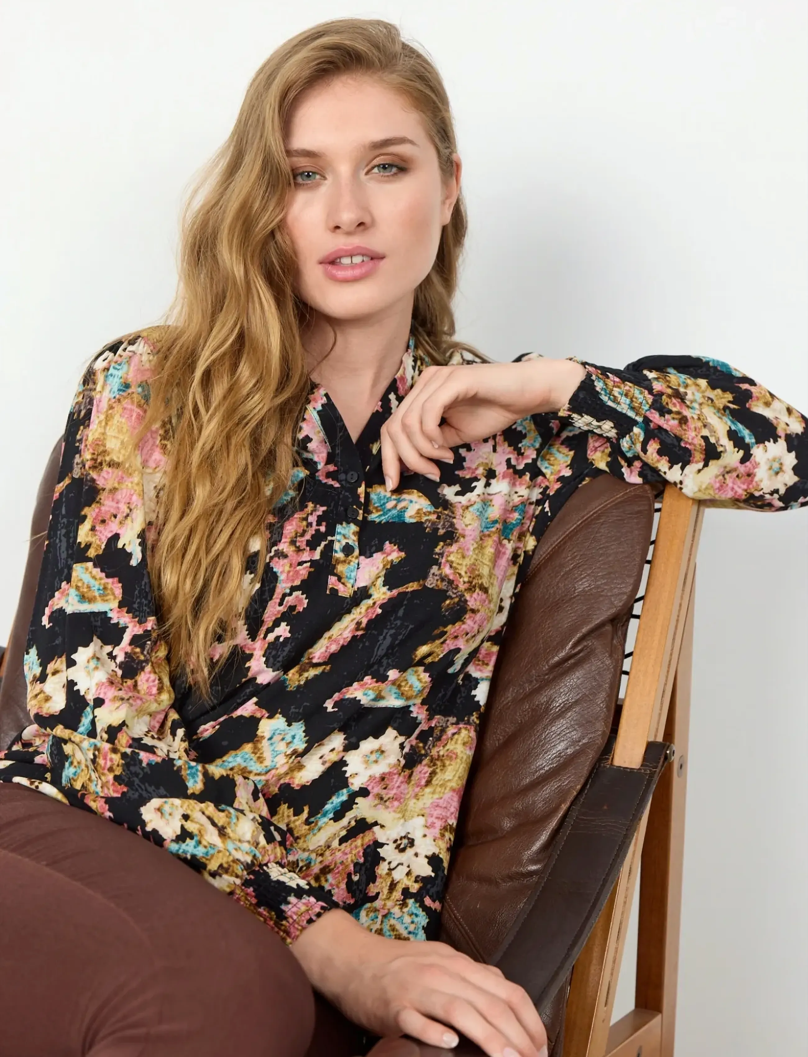 Soyaconcept Sc-Takari, S, Black, Bluser > Langærmede, Dame
