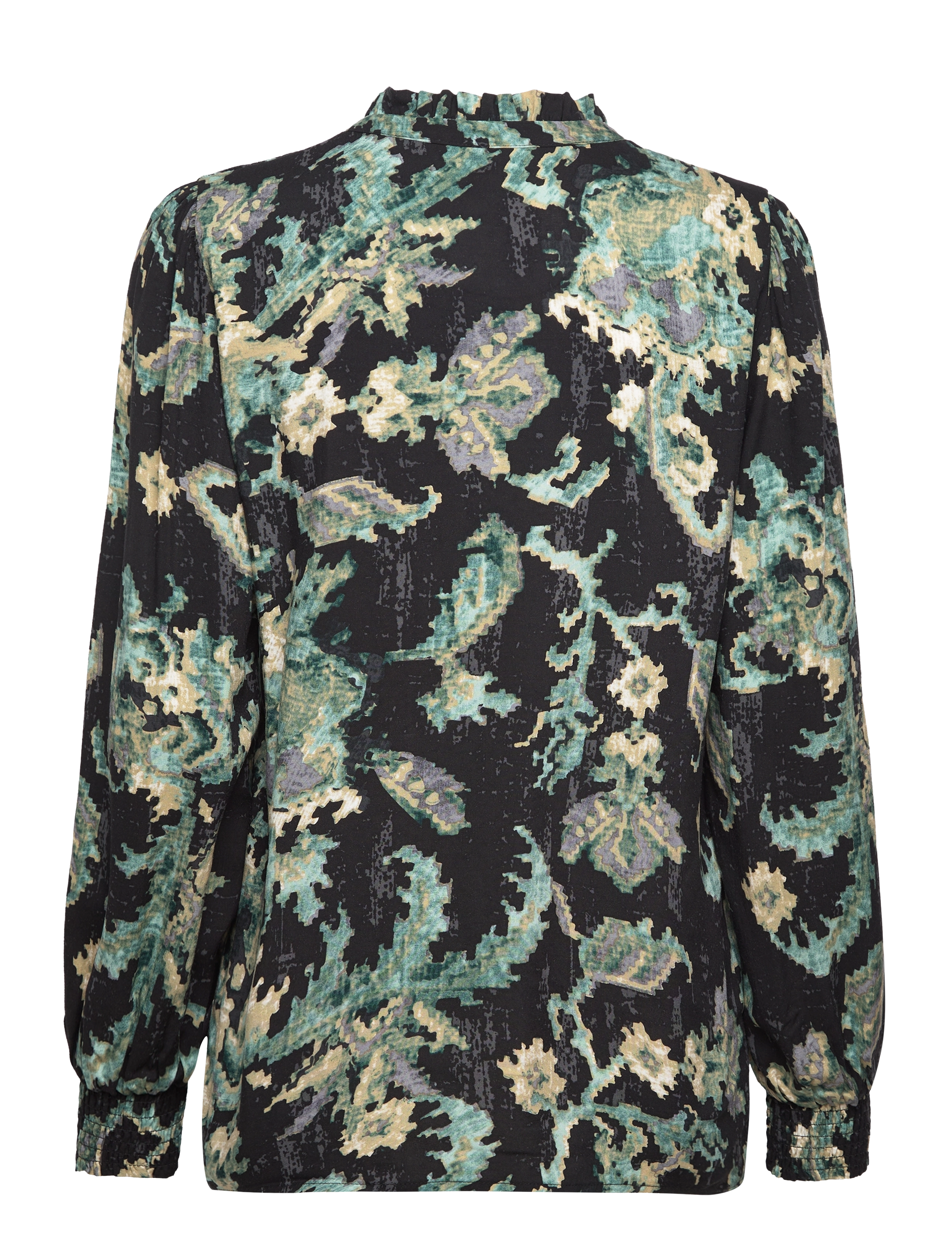 Soyaconcept - SC-TAKARI - langærmede bluser - shady green combi - 2