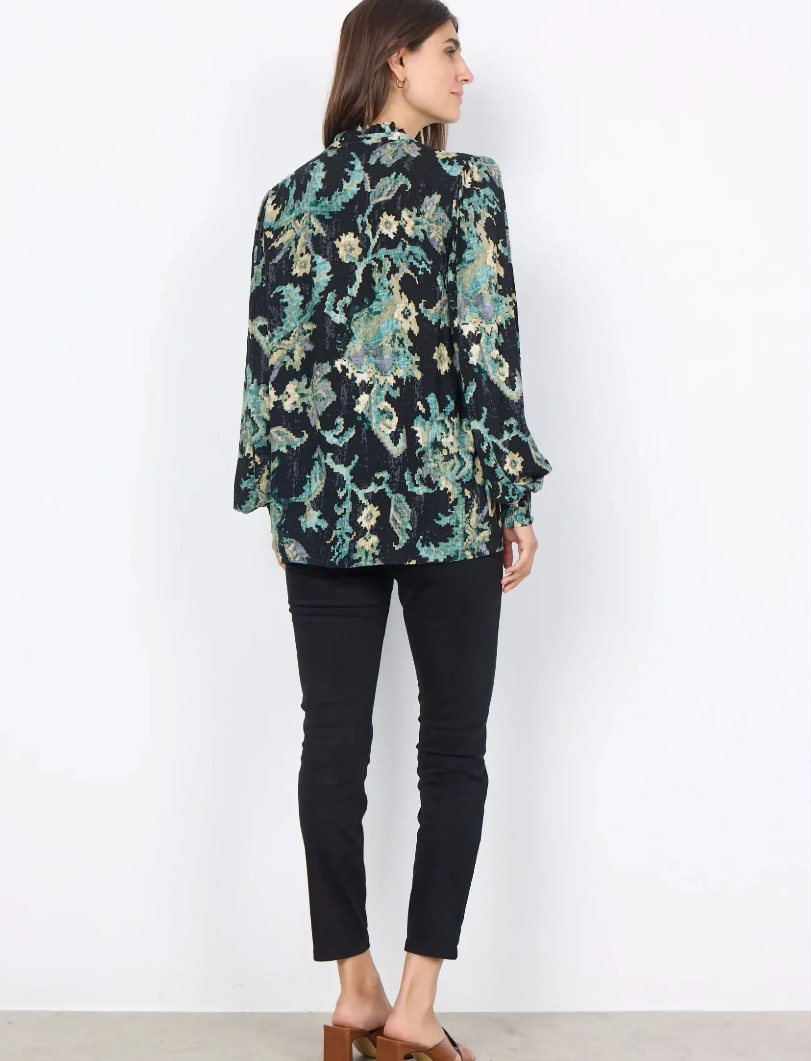 Soyaconcept - SC-TAKARI - langærmede bluser - shady green combi - 3