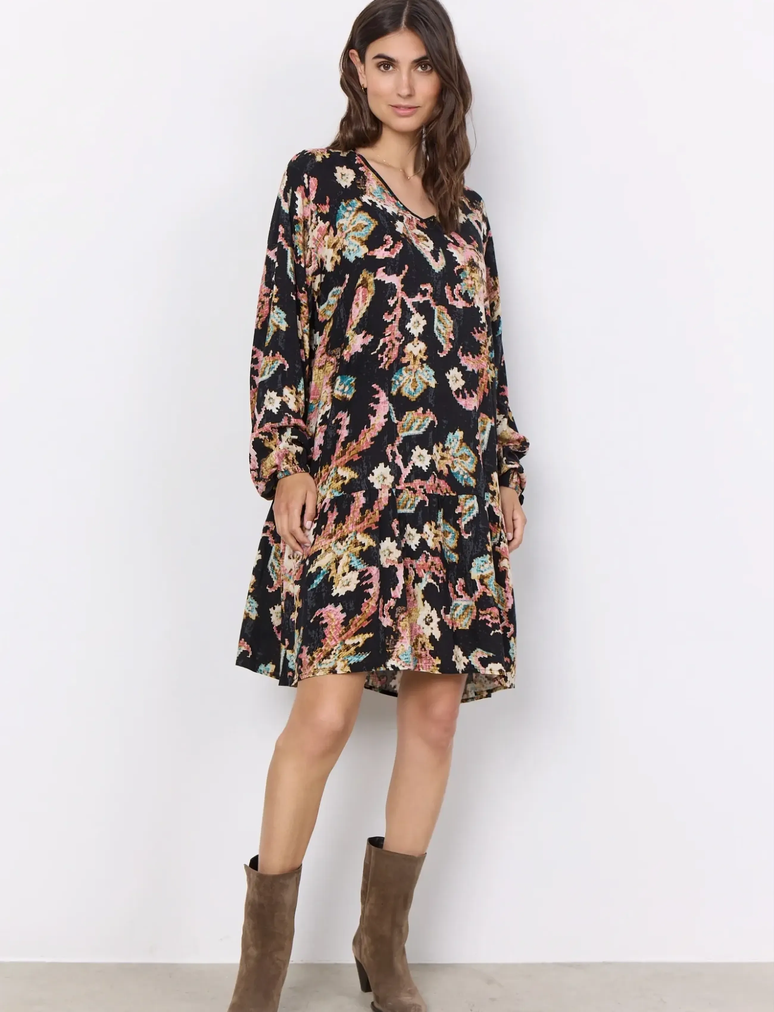 Soyaconcept - SC-TAKARI - summer dresses - black combi - 4