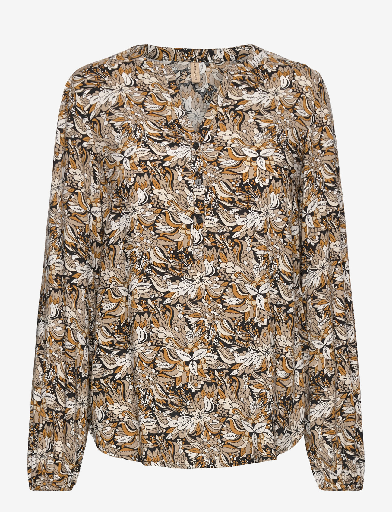 Soyaconcept - SC-TARITA - langærmede bluser - golden yellow combi - 1