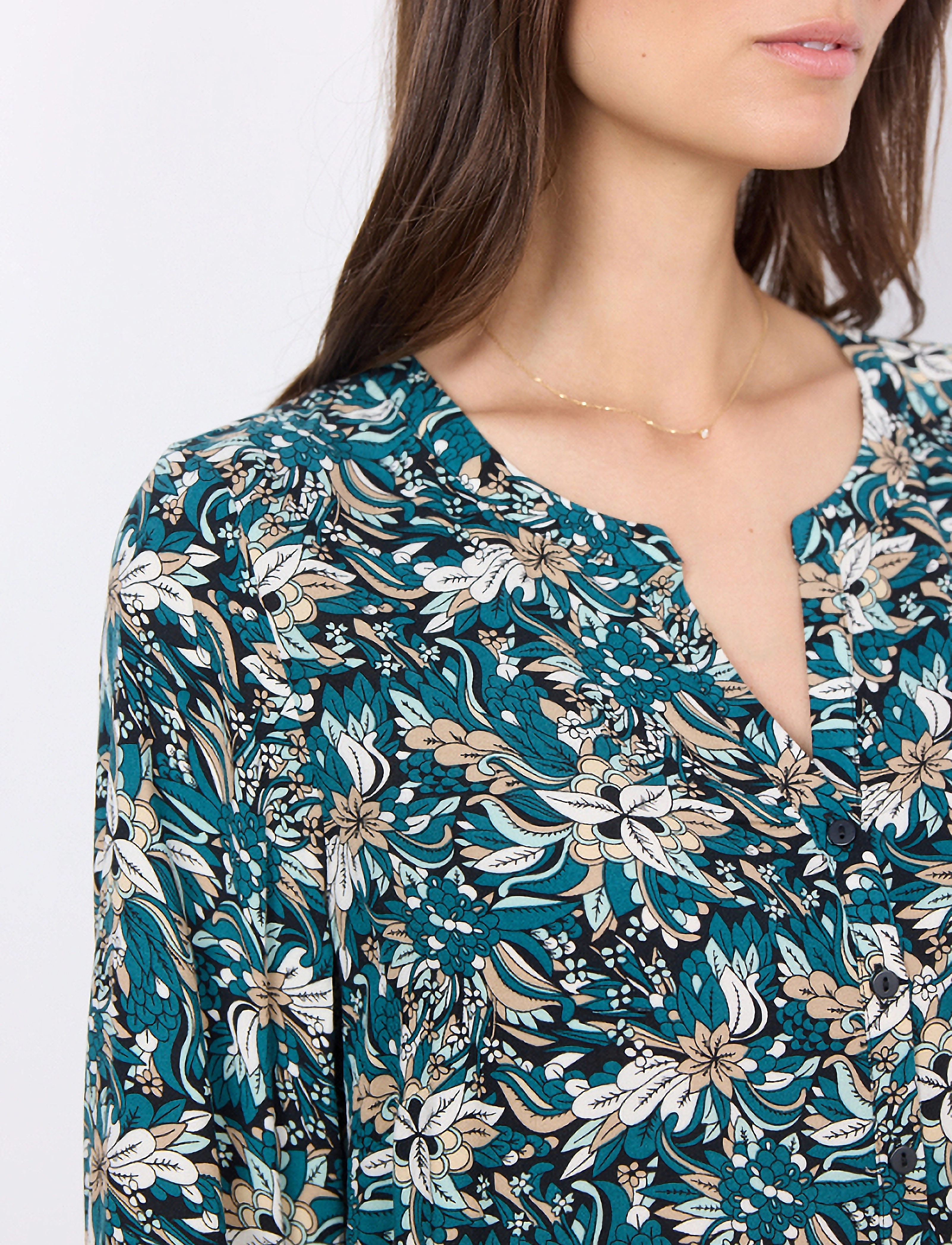 Soyaconcept - SC-TARITA - bluzki z długimi rękawami - shady green combi - 5