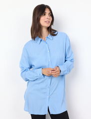 Soyaconcept - SC-ABBEY - long-sleeved shirts - crystal blue combi - 2