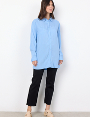 Soyaconcept - SC-ABBEY - long-sleeved shirts - crystal blue combi - 3