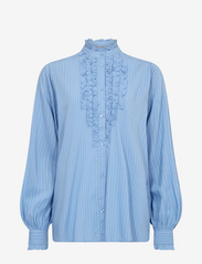 Soyaconcept - SC-ABBEY - langærmede skjorter - crystal blue combi - 0
