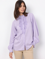 Soyaconcept - SC-ABBEY - langærmede skjorter - lilac breeze combi - 2