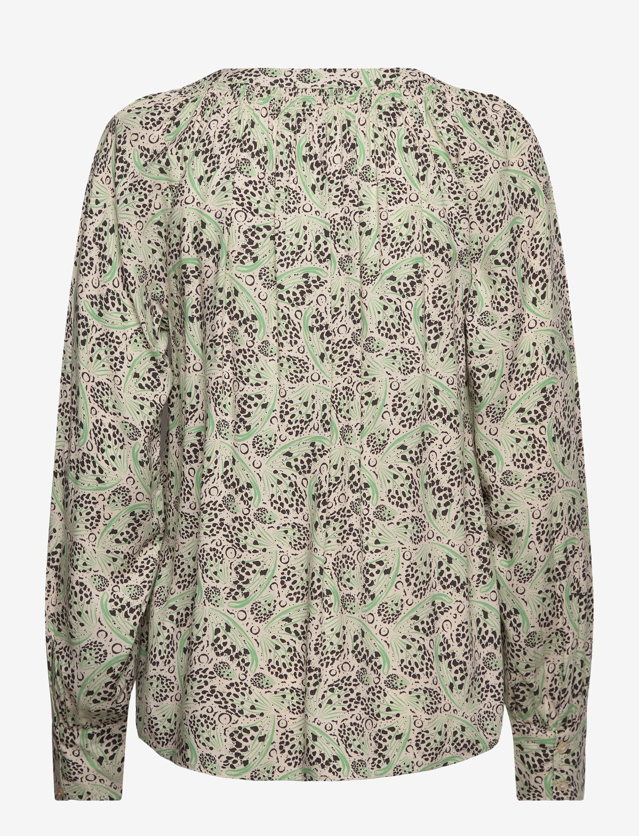 Soyaconcept - SC-AGNES - langærmede bluser - bright green combi - 1