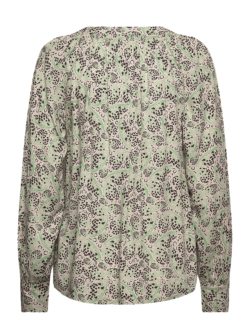 Soyaconcept - SC-AGNES - langærmede bluser - bright green combi - 1