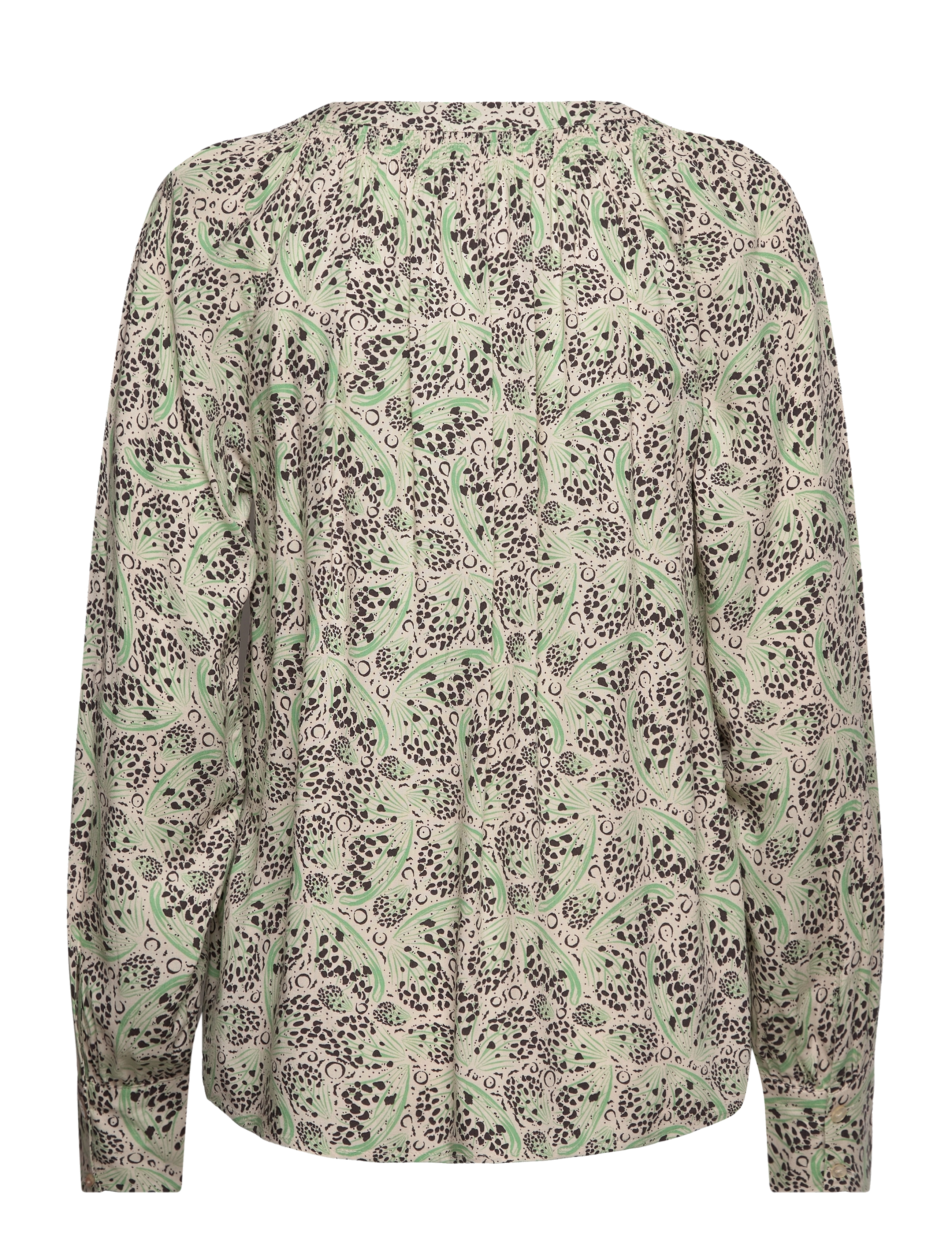 Soyaconcept - SC-AGNES - langærmede bluser - bright green combi - 2