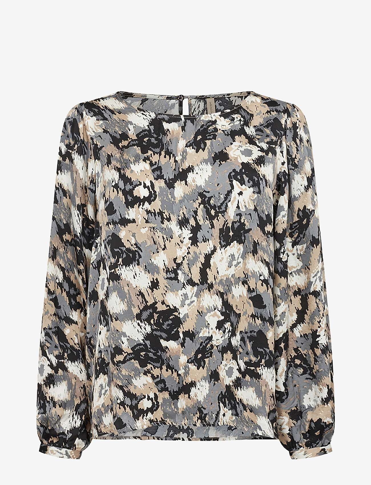 Soyaconcept - SC-ADELA - long-sleeved blouses - black combi - 0