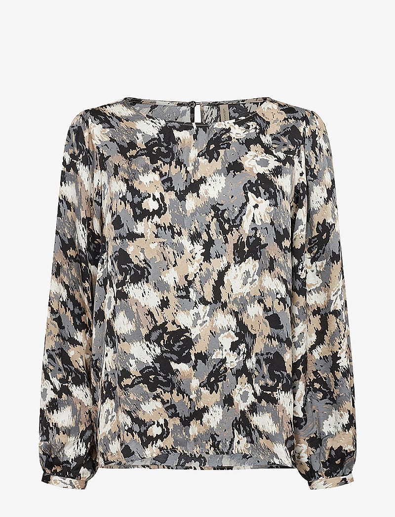 Soyaconcept - SC-ADELA - langærmede bluser - black combi - 0
