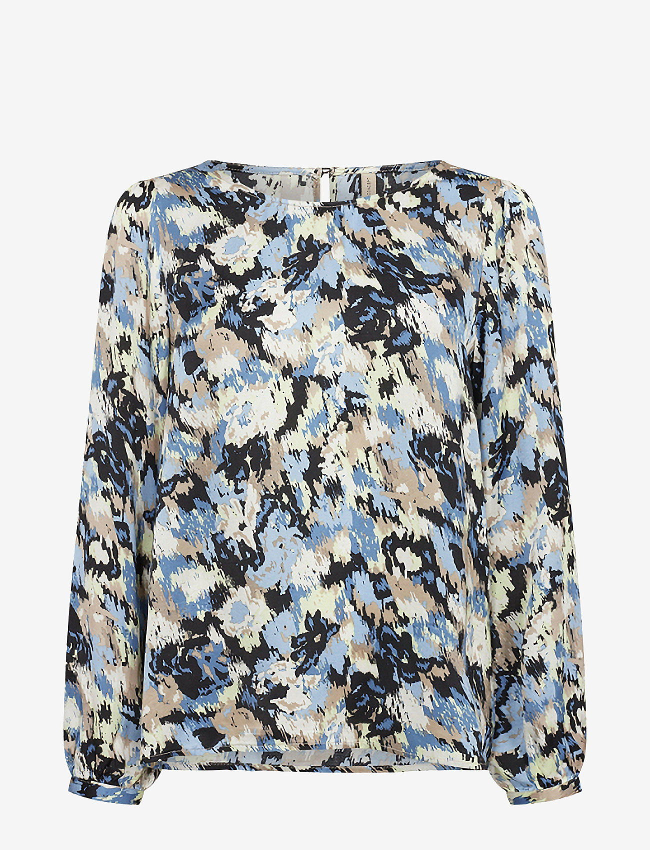 Soyaconcept - SC-ADELA - långärmade blusar - c crystal blue combi - 0