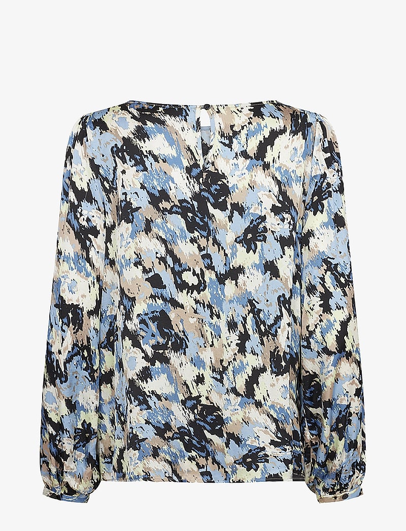 Soyaconcept - SC-ADELA - långärmade blusar - c crystal blue combi - 1