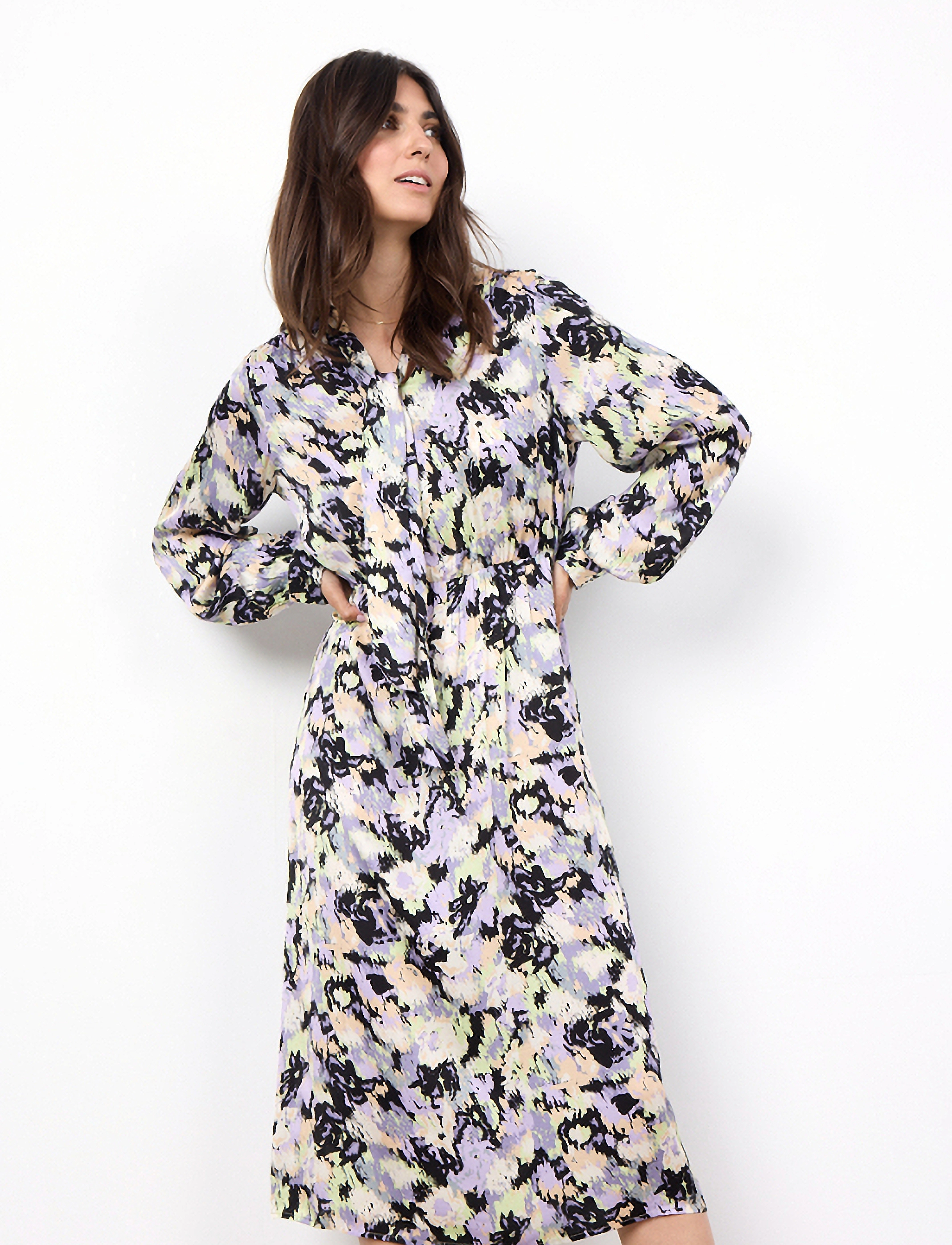 Soyaconcept - SC-ADELA - midikleider - c lilac breeze combi - 3
