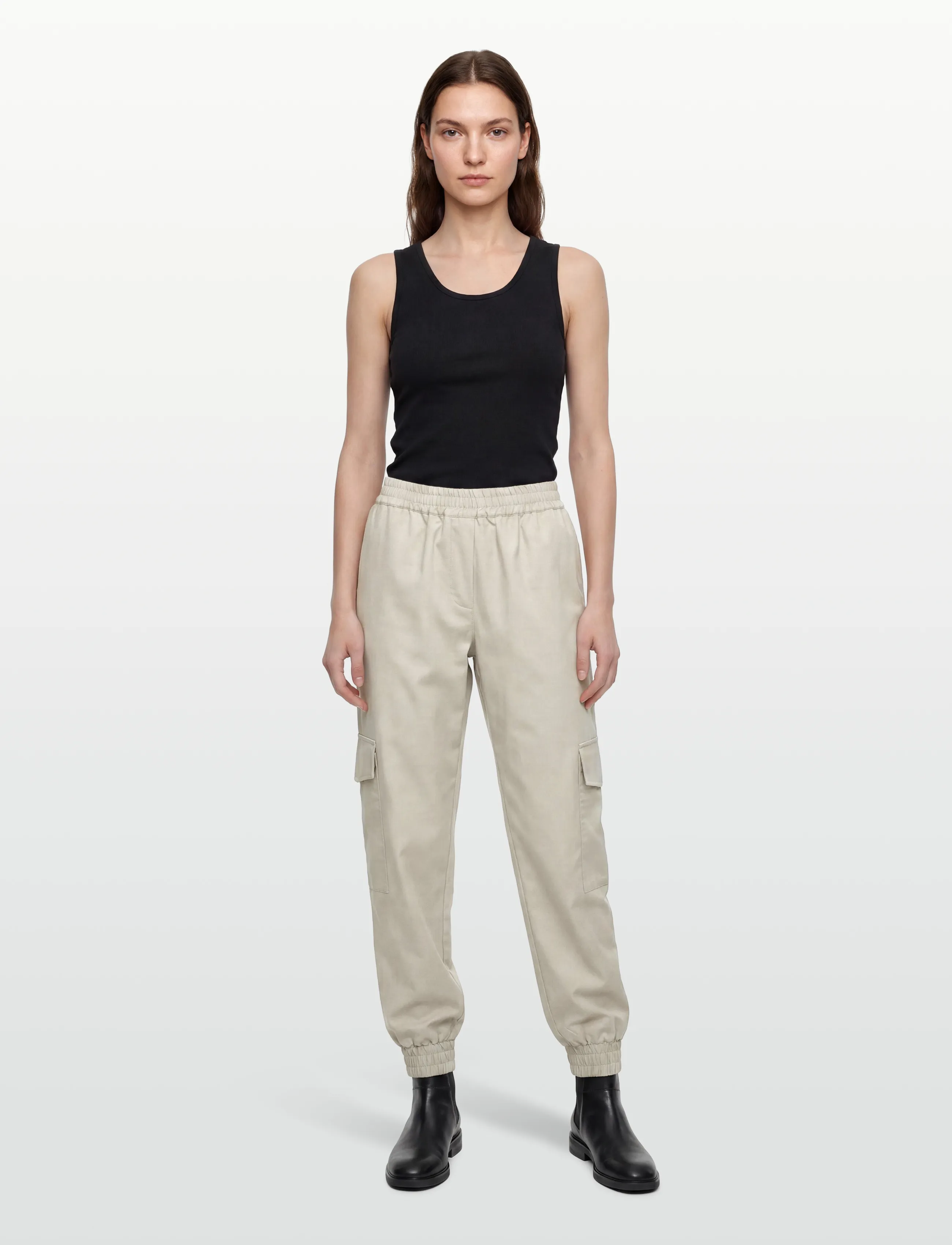 Soyaconcept Sc-Akila, S, Beige, Bukser > Cargo-Bukser, Dame
