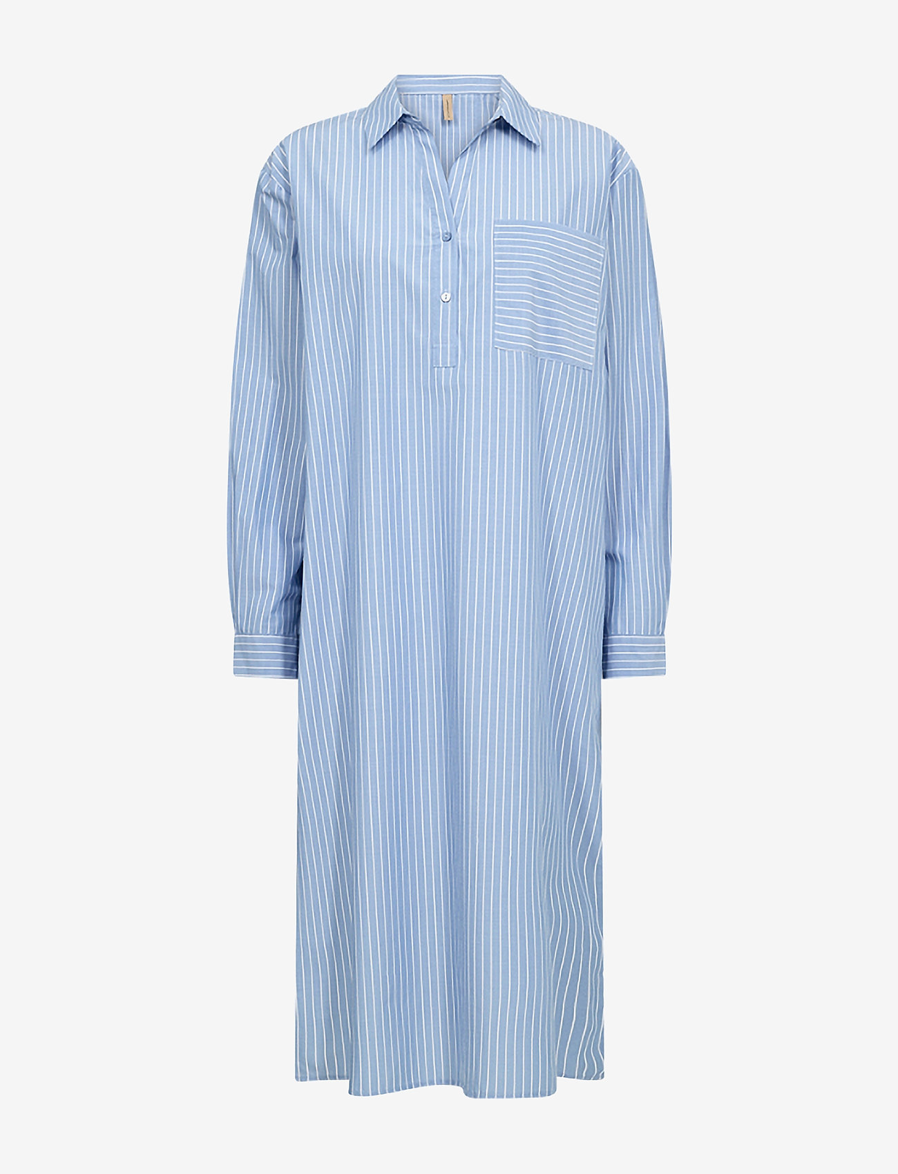 Soyaconcept - SC-DICLE - midi-kleider - c crystal blue combi - 0