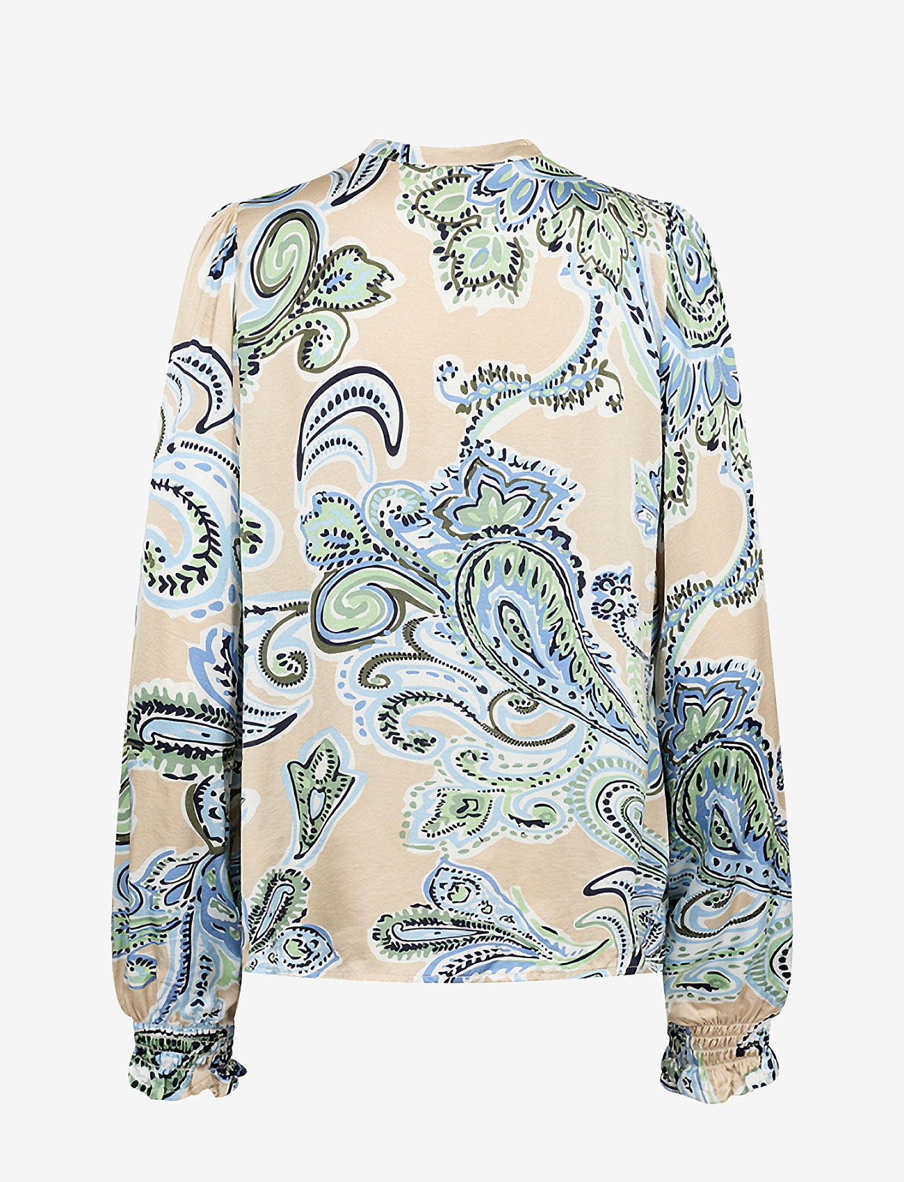 Soyaconcept - SC-DORINA - langærmede bluser - c crystal blue combi - 1