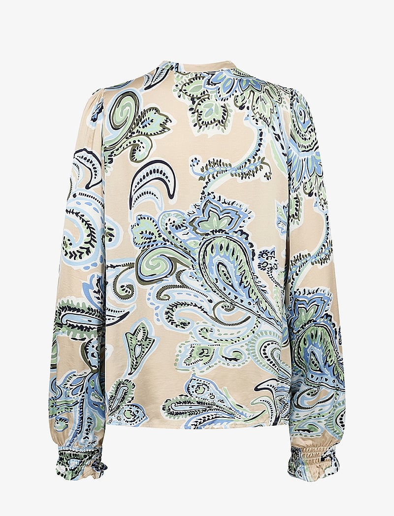 Soyaconcept - SC-DORINA - langærmede bluser - c crystal blue combi - 2
